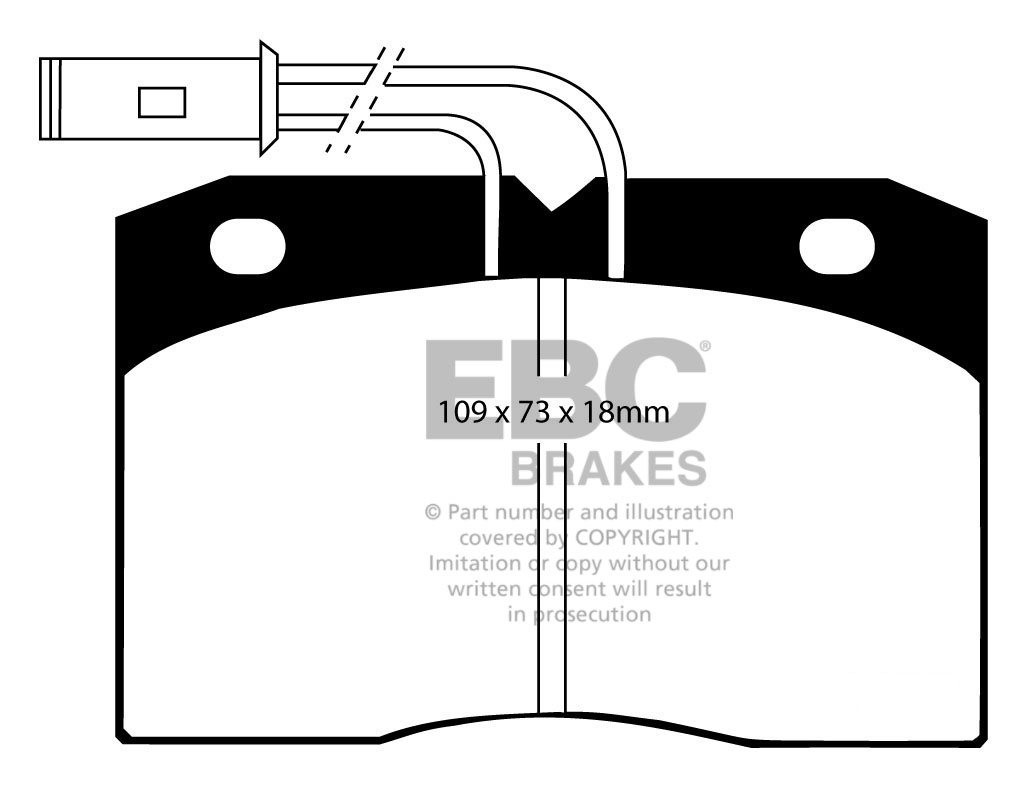 EBC Brakes IVECO BEDRIJFSWAGEN Daily (90-96) 32.8 90-96 Remblokk