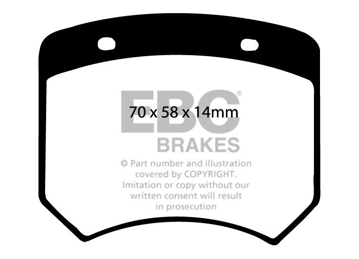 EBC Brakes MORRIS Mini 1275 GT 70-73 Remblokken voorzijde