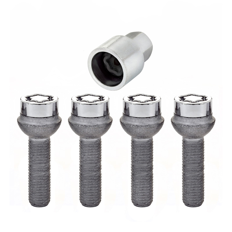 McGard Slotboutenset M12x1.50 - Bolkonisch R12 - Lengte 39.9mm (17mm kop)