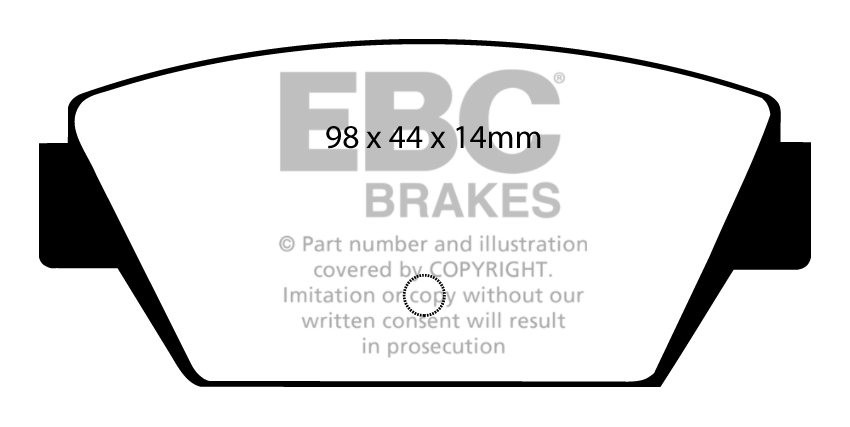 EBC Brakes MITSUBISHI Galant 2.0 (E15A) 84-88 Remblokken achterz