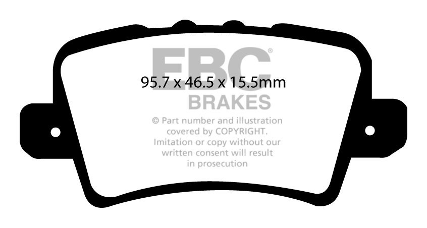 EBC Brakes HONDA Civic 1.4 2006-.. Remblokken achterzijde greens