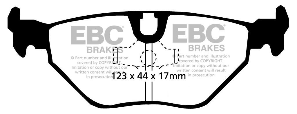 EBC Brakes BMW M3 3.0 (E36) 92-96 Remblokken achterzijde