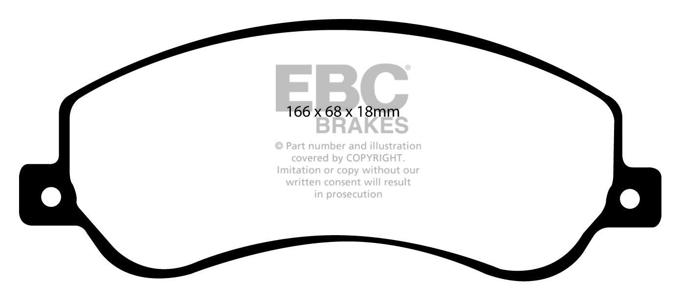 EBC Brakes FORD BEDRIJFSWAGEN Transit 300 RWD 2006-.. Remblokken