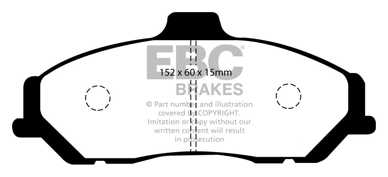 EBC Brakes Mazda BEDRIJFSWAGEN Pick Up B2.5 TD 4WD 99-2006 Rembl