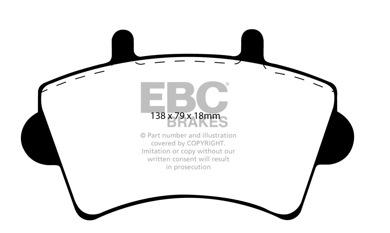 EBC Brakes RENAULT BEDRIJFSWAGEN Master 1.9 TD 2000-2010 Remblok