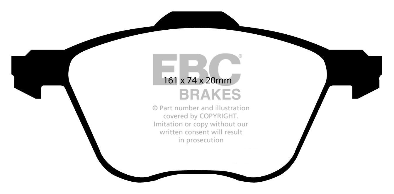 EBC Brakes SEAT Alhambra 1.8 Turbo 2000-2006 Remblokken voorzijd