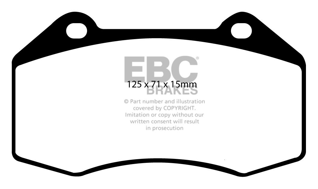 EBC Brakes RENAULT Scenic 2.0 Turbo 2005-2009 Remblokken voorzij