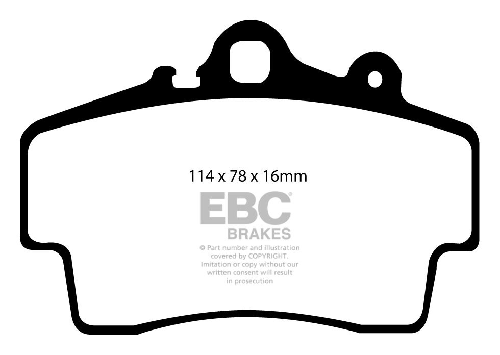 EBC Brakes PORSCHE Boxster (Cast Iron Discs only) 2.7 99-2004 Re
