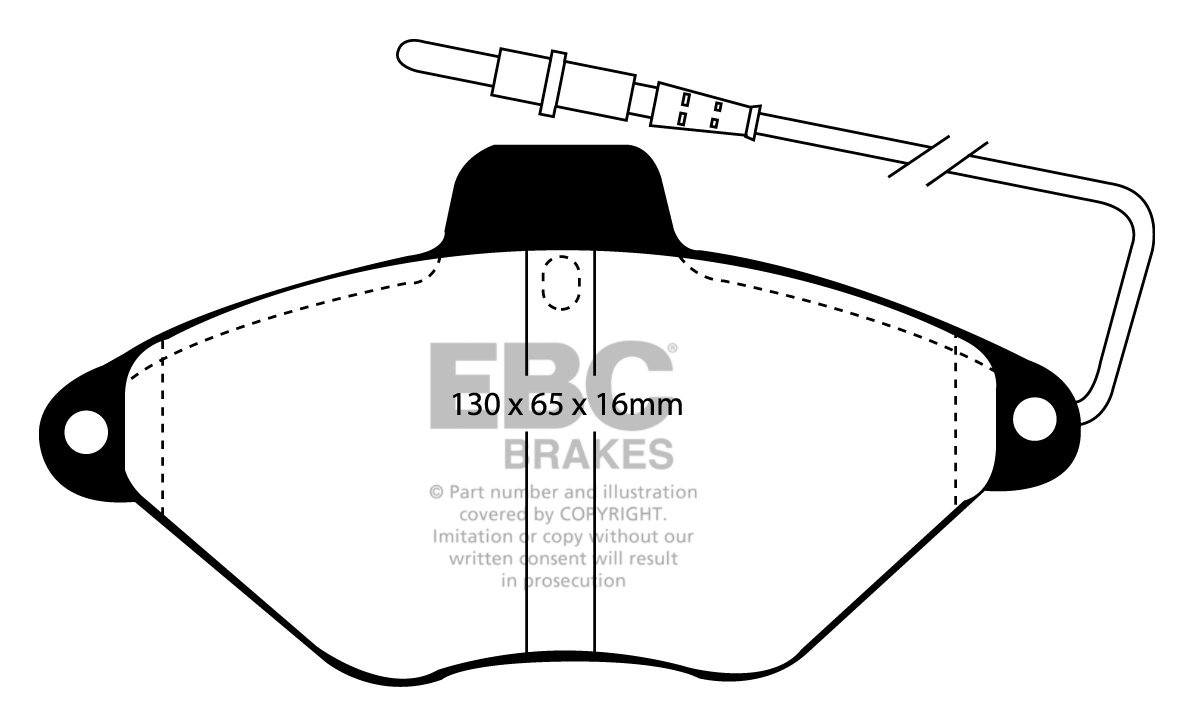 EBC Brakes CITROEN Xantia 2.0 Station 95-98 Remblokken voorzijde