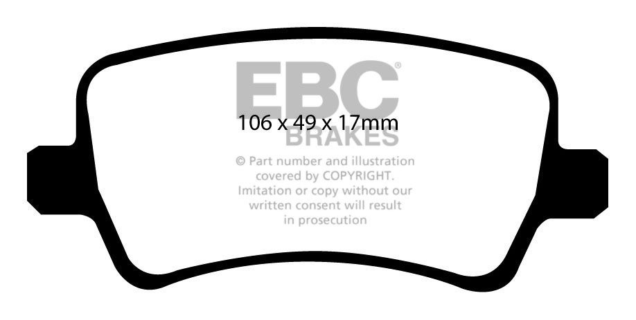 EBC Brakes FORD S-Max 2.0 Turbo (Elec H/B) 2010-.. Remblokken ac