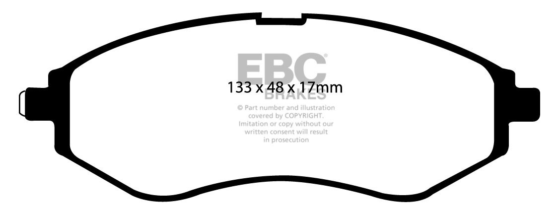 EBC Brakes CHEVROLET Kalos 1.4 2005-.. Remblokken voorzijde gree
