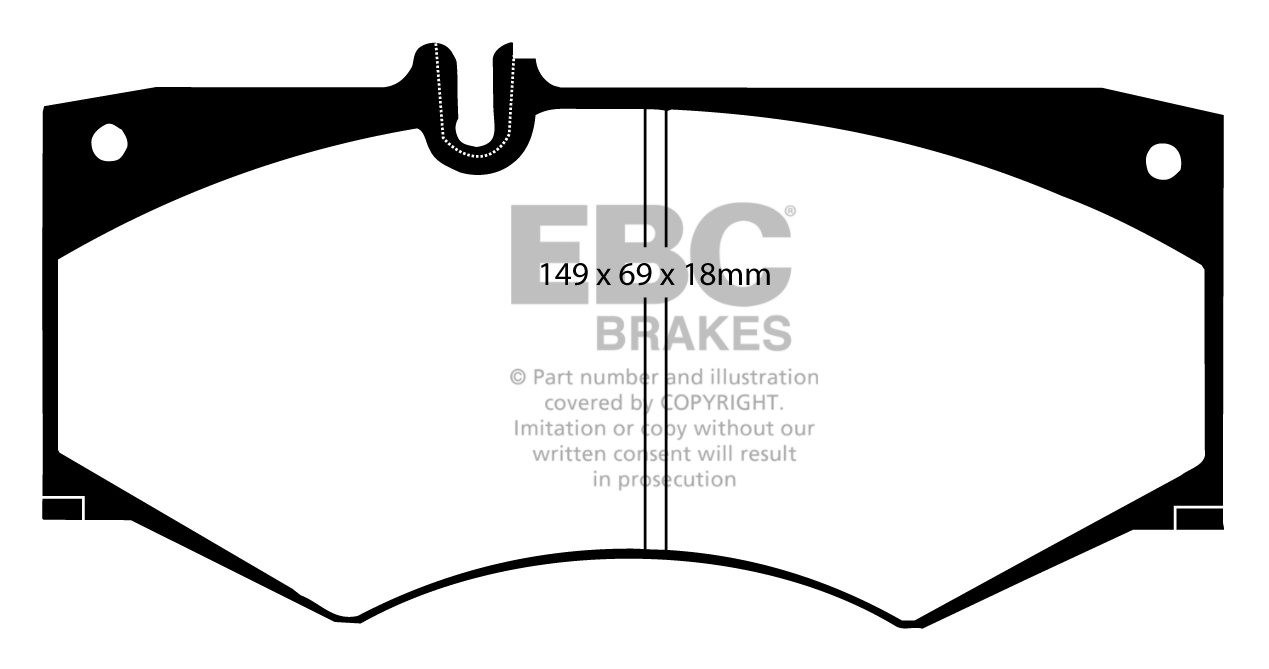 EBC Brakes MERCEDES G-Wagon (W460) G280 D 79-90 Remblokken voorz