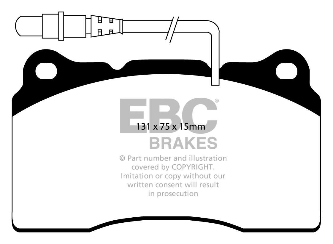 EBC Brakes CITROEN C8 3.0 2003-.. Remblokken voorzijde greenstuf