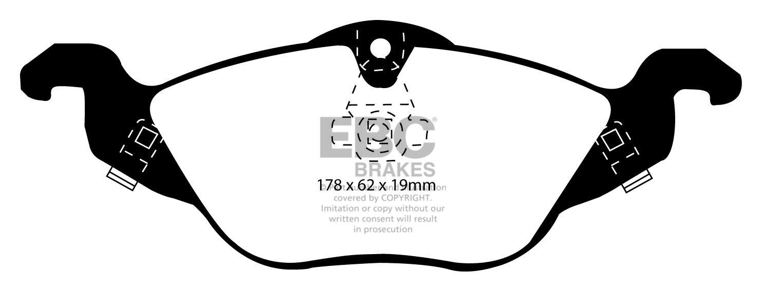 EBC Brakes OPEL Astra G 1.4 98-2005 Remblokken voorzijde greenst
