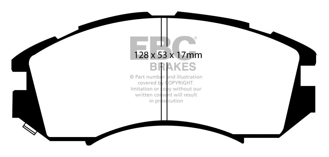 EBC Brakes SUBARU Impreza 1.8 93-97 Remblokken voorzijde
