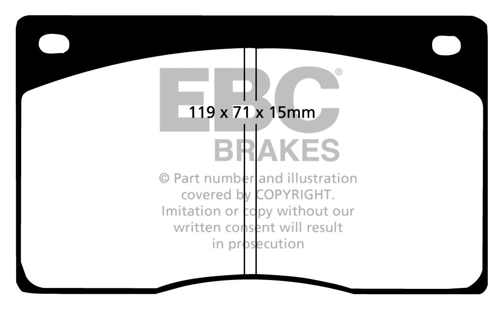 EBC Brakes ASTON MARTIN DB7 3.2 Supercharged 93-97 Remblokken vo