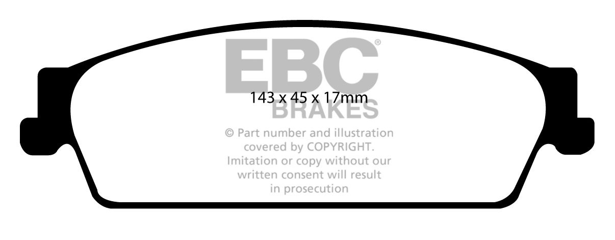 EBC Brakes CHEVROLET Tahoe 5.3 2007 Remblokken achterzijde