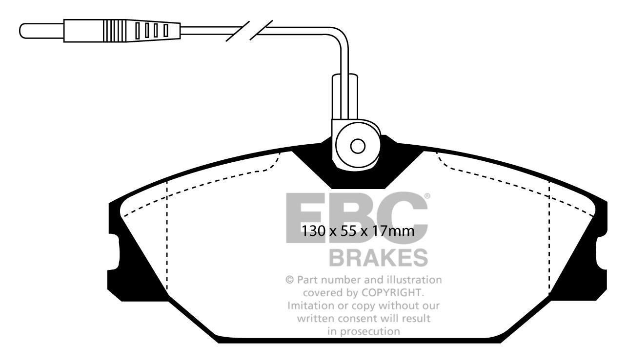 EBC Brakes RENAULT Alpine 2.5 Turbo (GTA) 90-94 Remblokken voorz