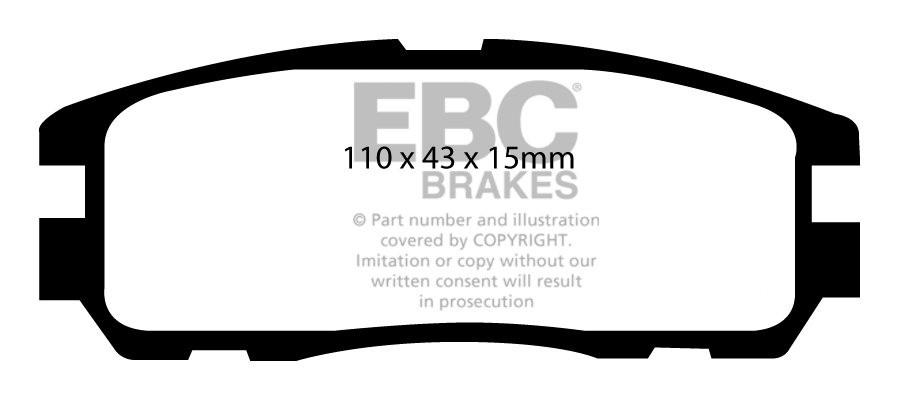 EBC Brakes OPEL Frontera 2.2 TD 98-2004 Remblokken achterzijde