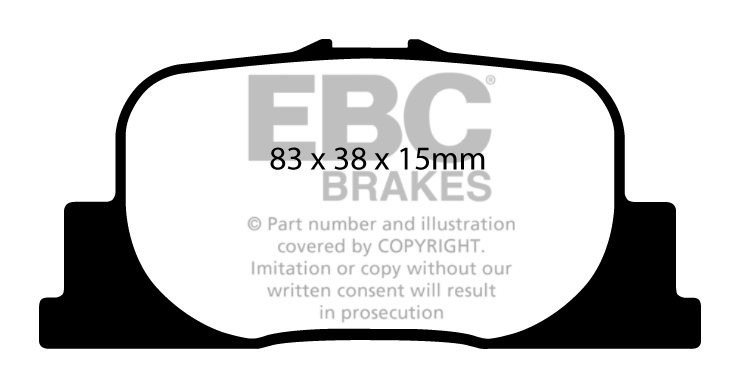 EBC Brakes TOYOTA Windom 3.0 99-2001 Remblokken achterzijde