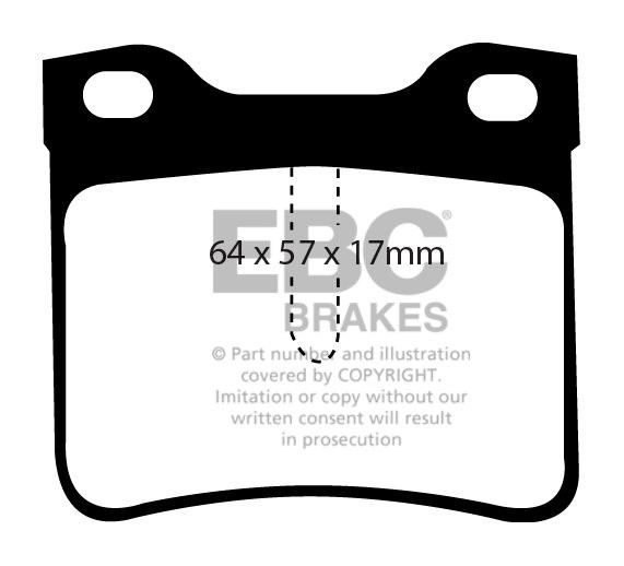 EBC Brakes MERCEDES BEDRIJFSWAGEN Sprinter 214 2.3 95-97 Remblok