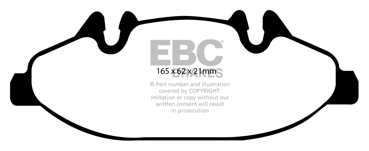 EBC Brakes MERCEDES Viano 3.2 2004-2005 Remblokken voorzijde gre