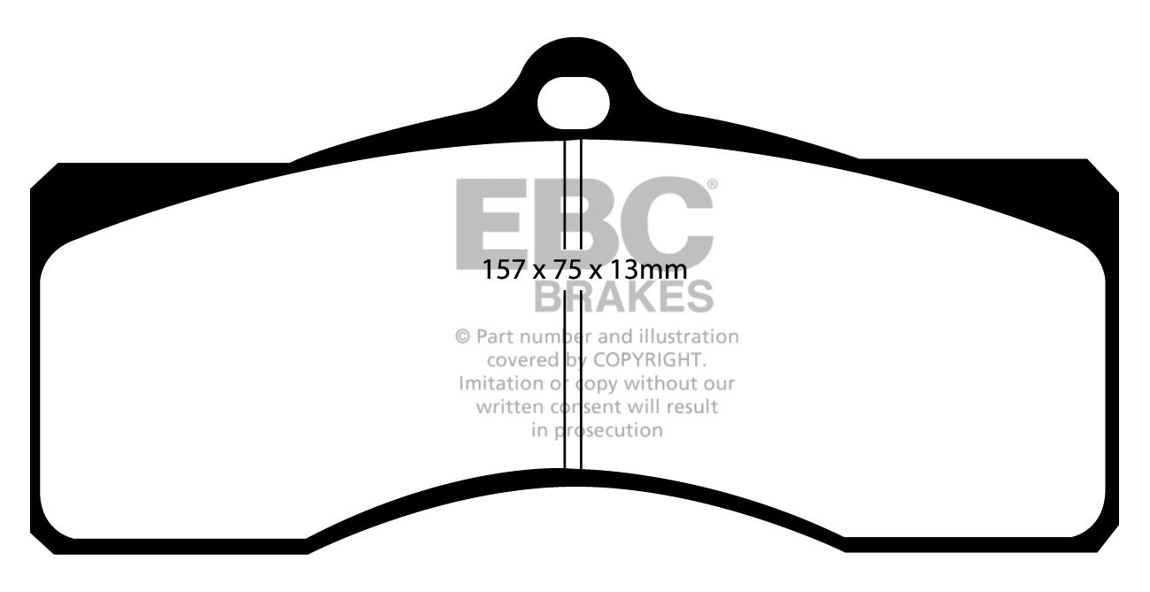 EBC Brakes CHEVROLET Corvette 6.5 1965 Remblokken achterzijde