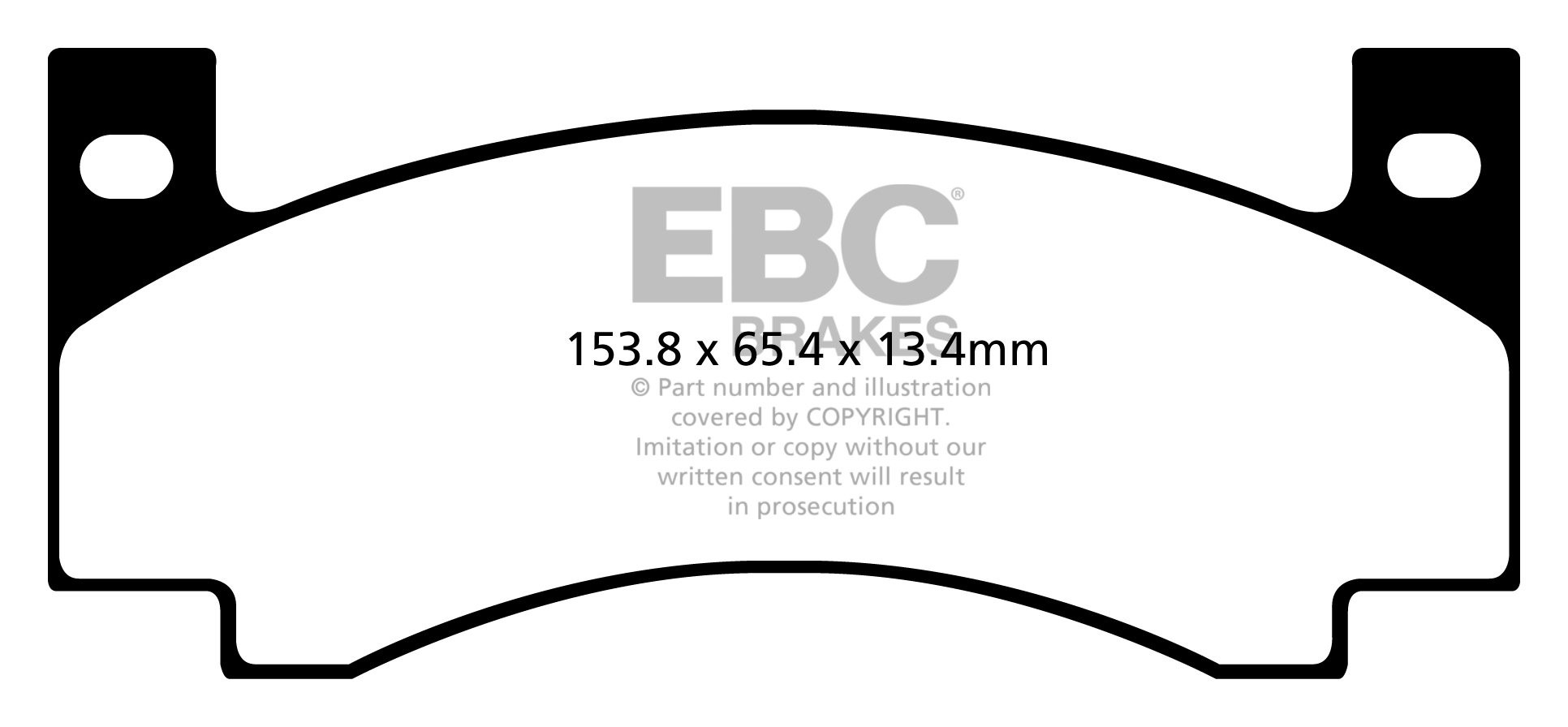 EBC Brakes DODGE (USA) Challenger 6.3 70-71 Remblokken voorzijde