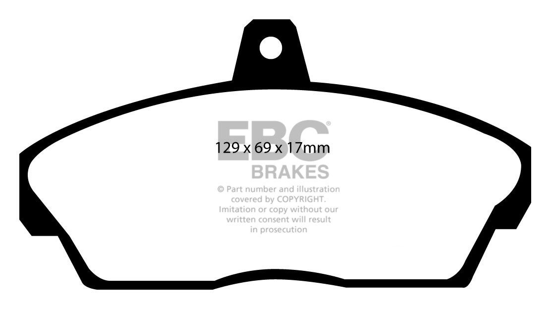 EBC Brakes ROVER 45 1.8 99-2005 Remblokken voorzijde greenstuff