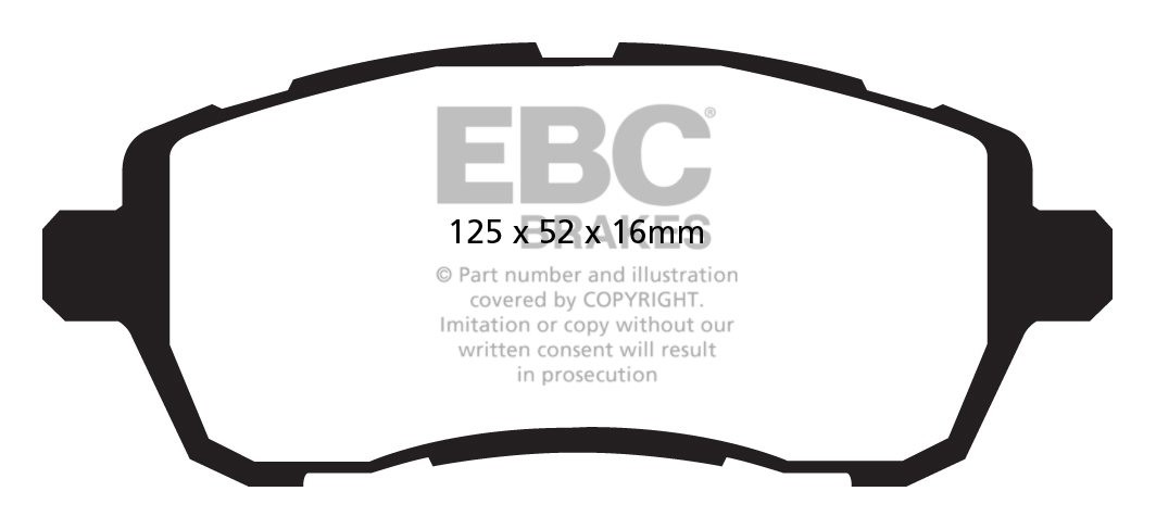 EBC Brakes FORD BEDRIJFSWAGEN Fiesta 1.6 TD 2008-.. Remblokken v