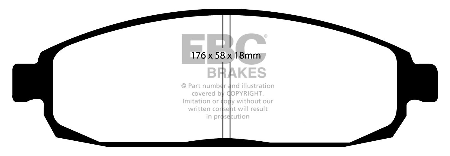 EBC Brakes JEEP Commander 5.7 2006-2010 Remblokken voorzijde