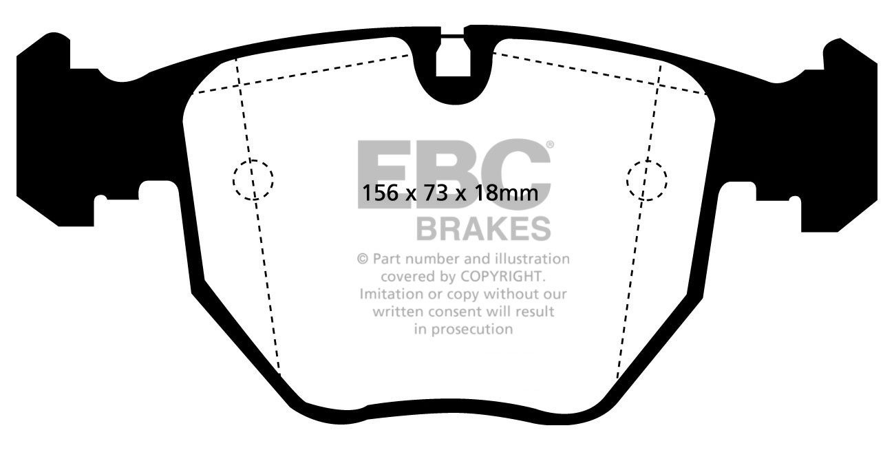 EBC Brakes BMW M5 4.9 (E39) 99-2003 Remblokken voorzijde