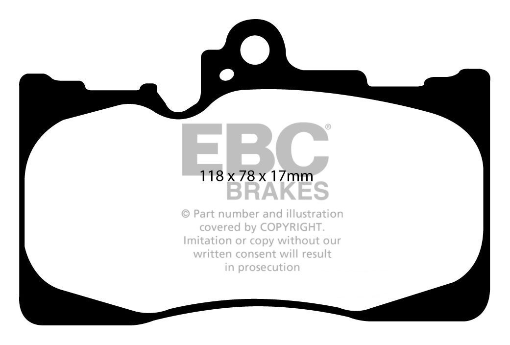 EBC Brakes LEXUS GS460 4.6 2008-.. Remblokken voorzijde