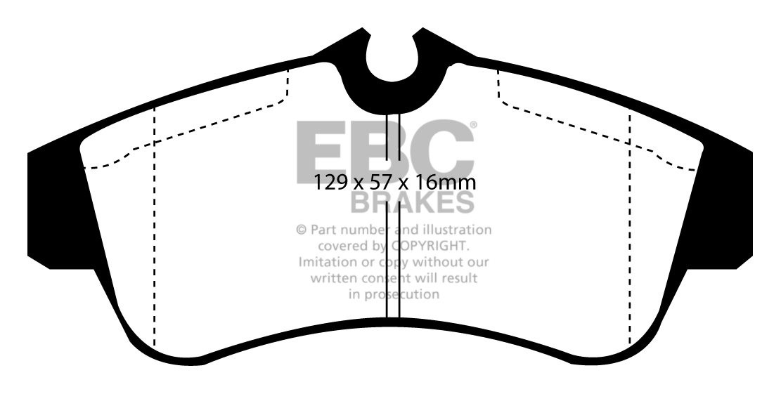 EBC Brakes NISSAN Primera 1.6 (W11) 98-99 Remblokken voorzijde g