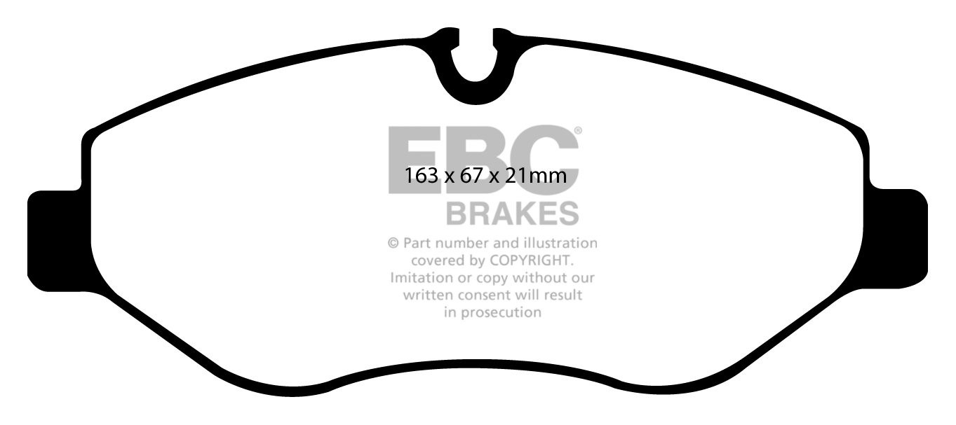 EBC Brakes MERCEDES BEDRIJFSWAGEN Sprinter 216D 2.1 TD 2009-.. R