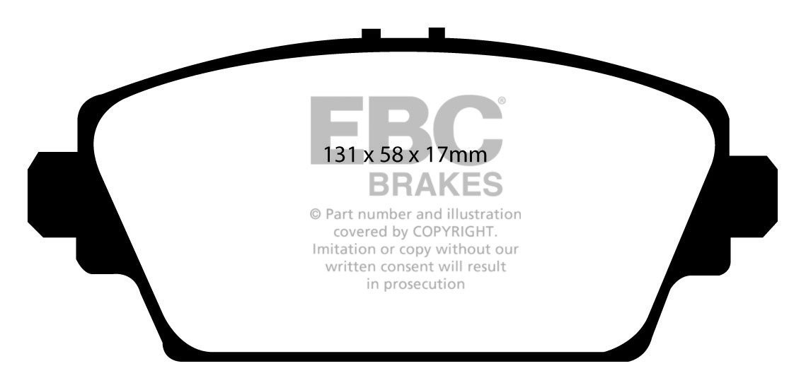 EBC Brakes MG ZS 2.5 2001-2005 Remblokken voorzijde greenstuff