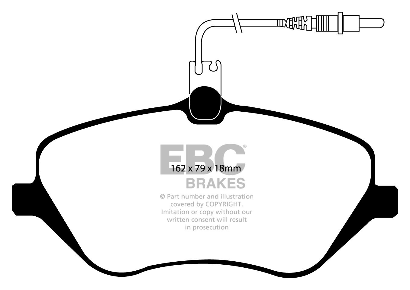 EBC Brakes CITROEN C6 2.2 TD 2006-2010 Remblokken voorzijde