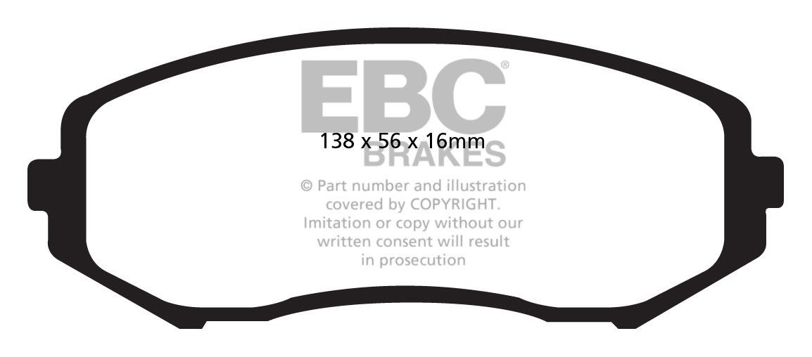 EBC Brakes SUZUKI Grand Vitara 1.9 TD (T-44) 2006-.. Remblokken