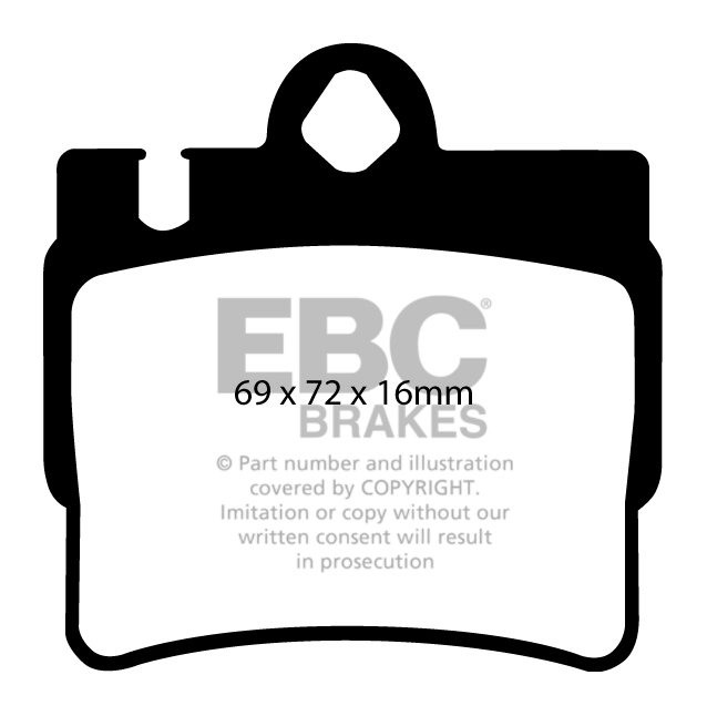 EBC Brakes MERCEDES S-Class (W220) S500 99-2002 Remblokken achte