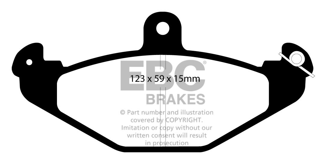 EBC Brakes RENAULT Laguna Sedan 3.0 94-98 Remblokken achterzijde