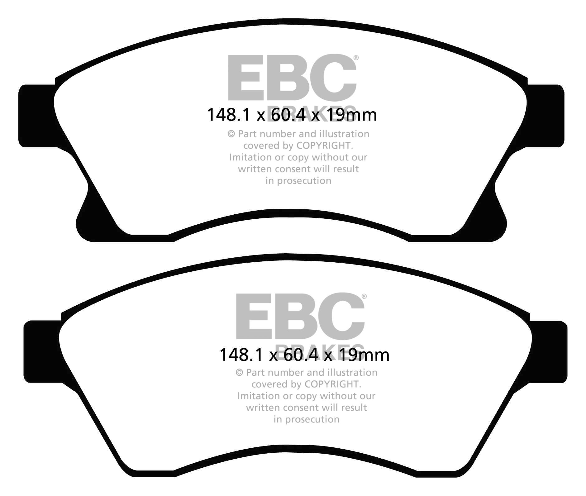 EBC Brakes VAUXHALL (OPEL) Astra 1.7 TD (125) 2009-.. Remblokken