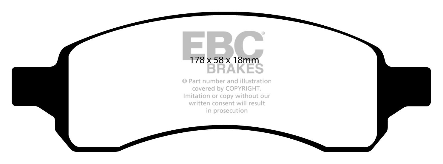 EBC Brakes SAAB 9-7X 4.2 2005-2009 Remblokken voorzijde