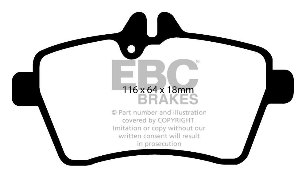 EBC Brakes MERCEDES A-Class (W169) A170 (1.7) 2004-.. Remblokken