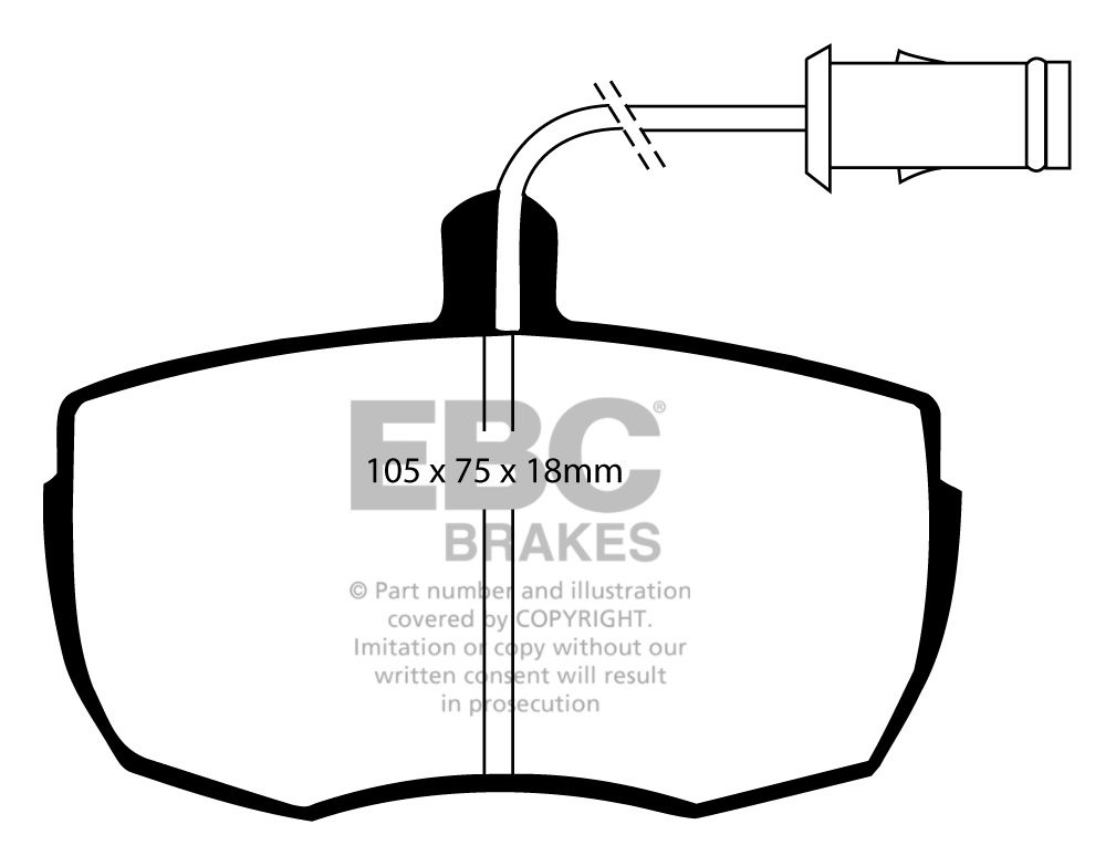 EBC Brakes ROVER SD1 3.5 84-86 Remblokken voorzijde