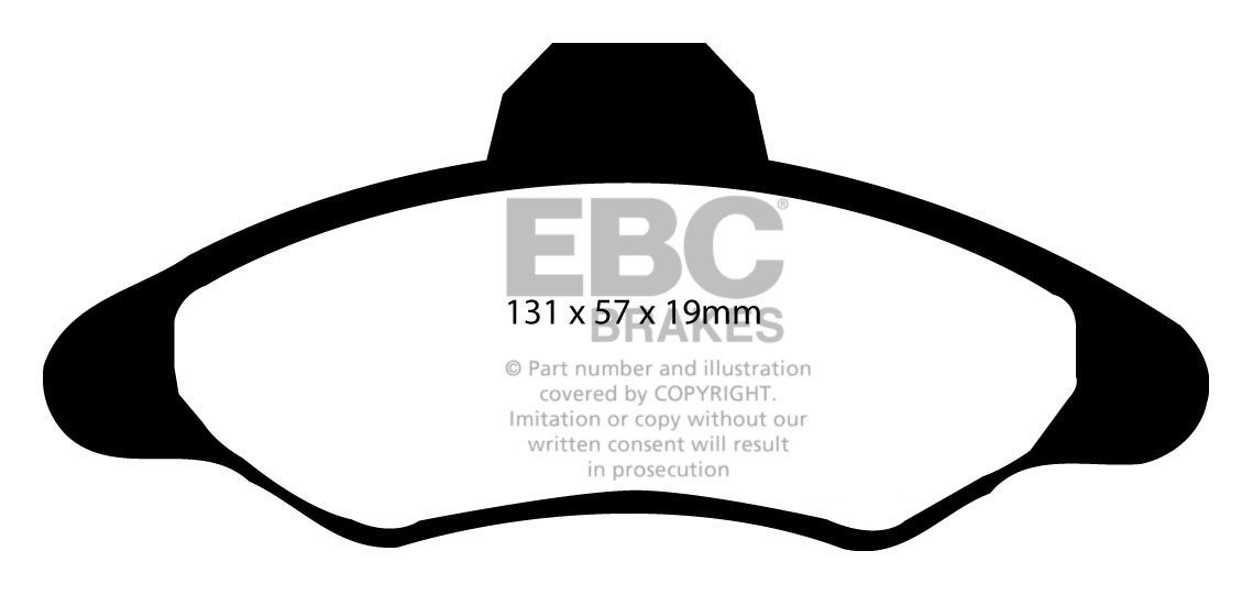 EBC Brakes FORD Orion 1.4 90-94 Remblokken voorzijde greenstuff