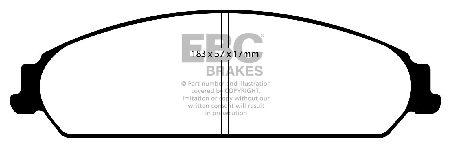 EBC Brakes DODGE (USA) Magnum 5.7 2004-.. Remblokken voorzijde