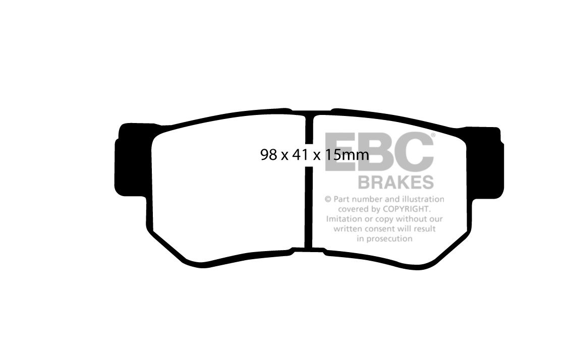 EBC Brakes HYUNDAI Trajet 2.0 2000-2008 Remblokken achterzijde g