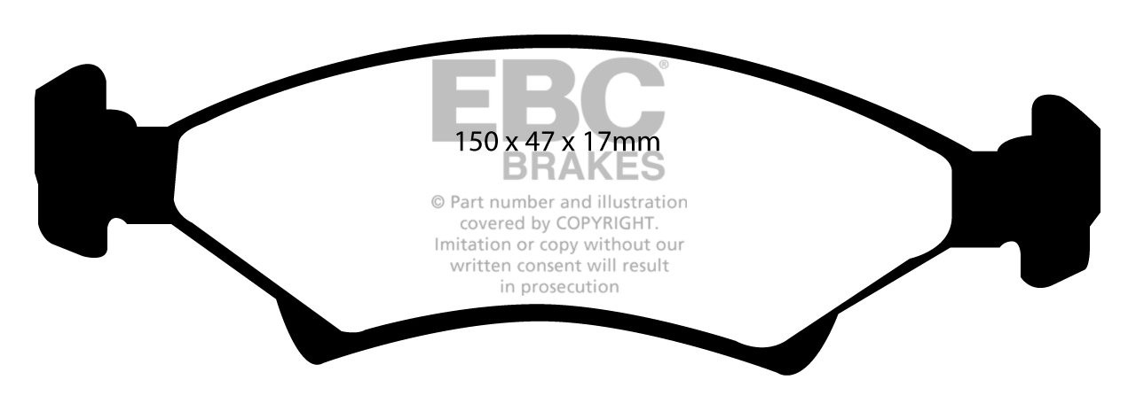 EBC Brakes KIA Sephia 1.5 96-2001 Remblokken voorzijde