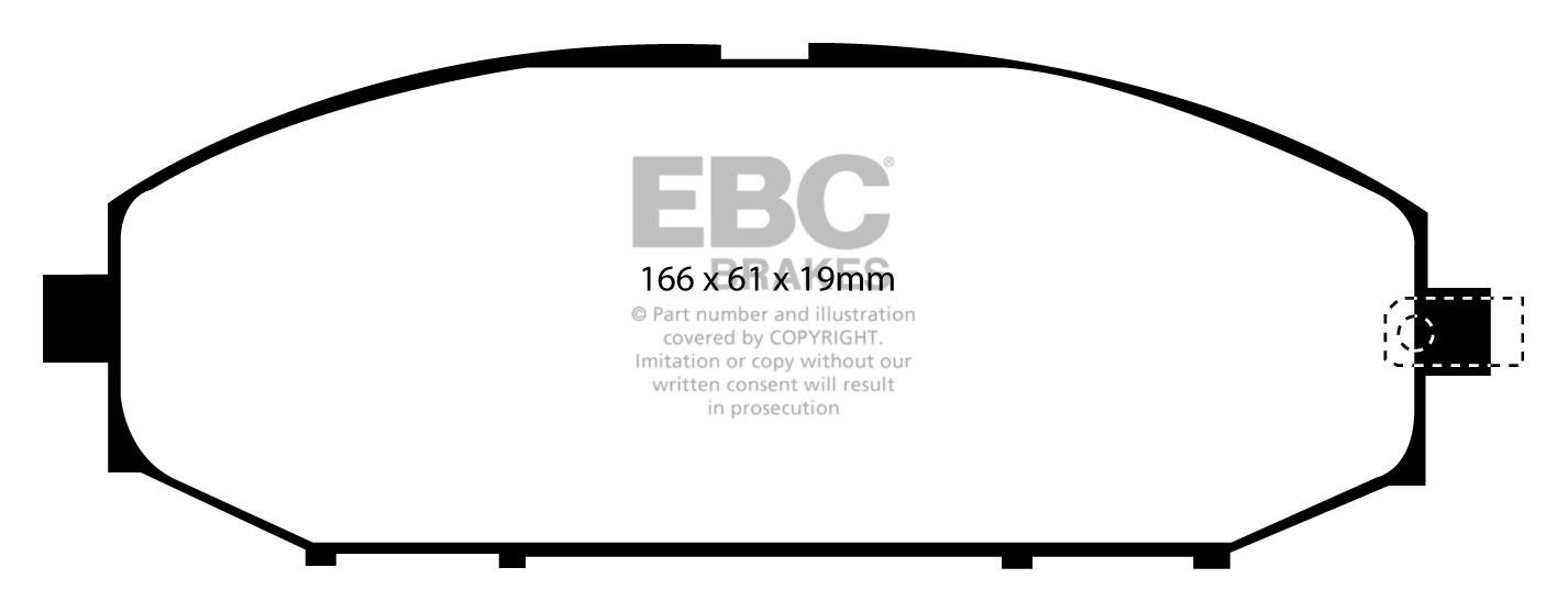 EBC Brakes NISSAN Patrol 3.0 TD 2000-.. Remblokken voorzijde