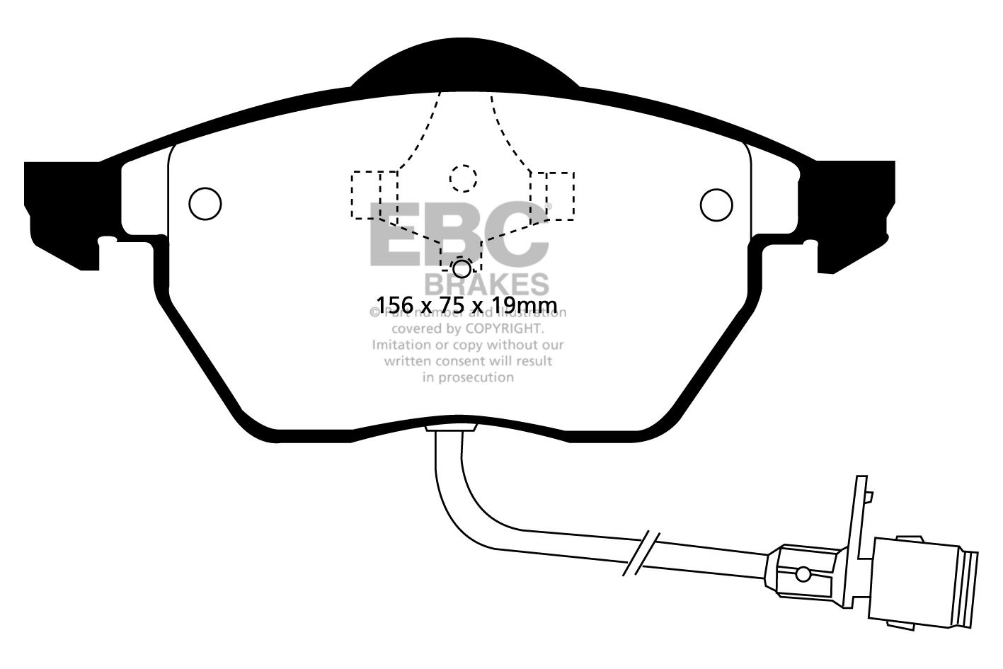 EBC Brakes AUDI A6 C4 2.6 94-98 Remblokken voorzijde